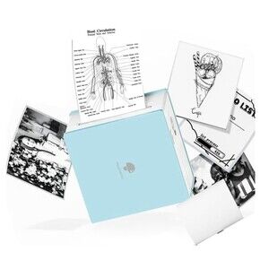 Mini Thermal Sticker Printer M02 Label Maker Bluetooth Blue Craft New In Box